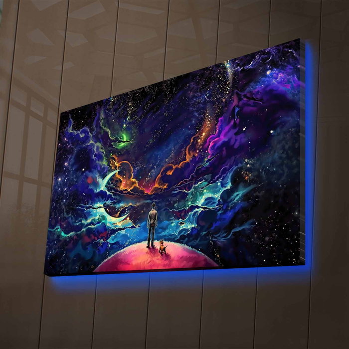 Wallity Lienzo Decorativo Iluminado con LEDs NASA-011 Multicolor Wallity Lienzo Decorativo Iluminado con LEDs NASA-011 Multicolor